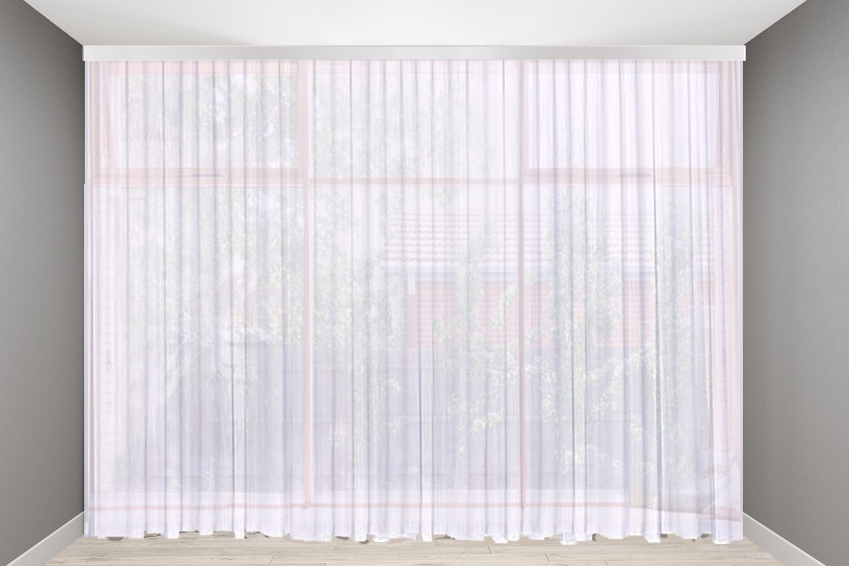 Тюль Декорин Вуаль с утяжелителем 600х300 см 1 шт Белая