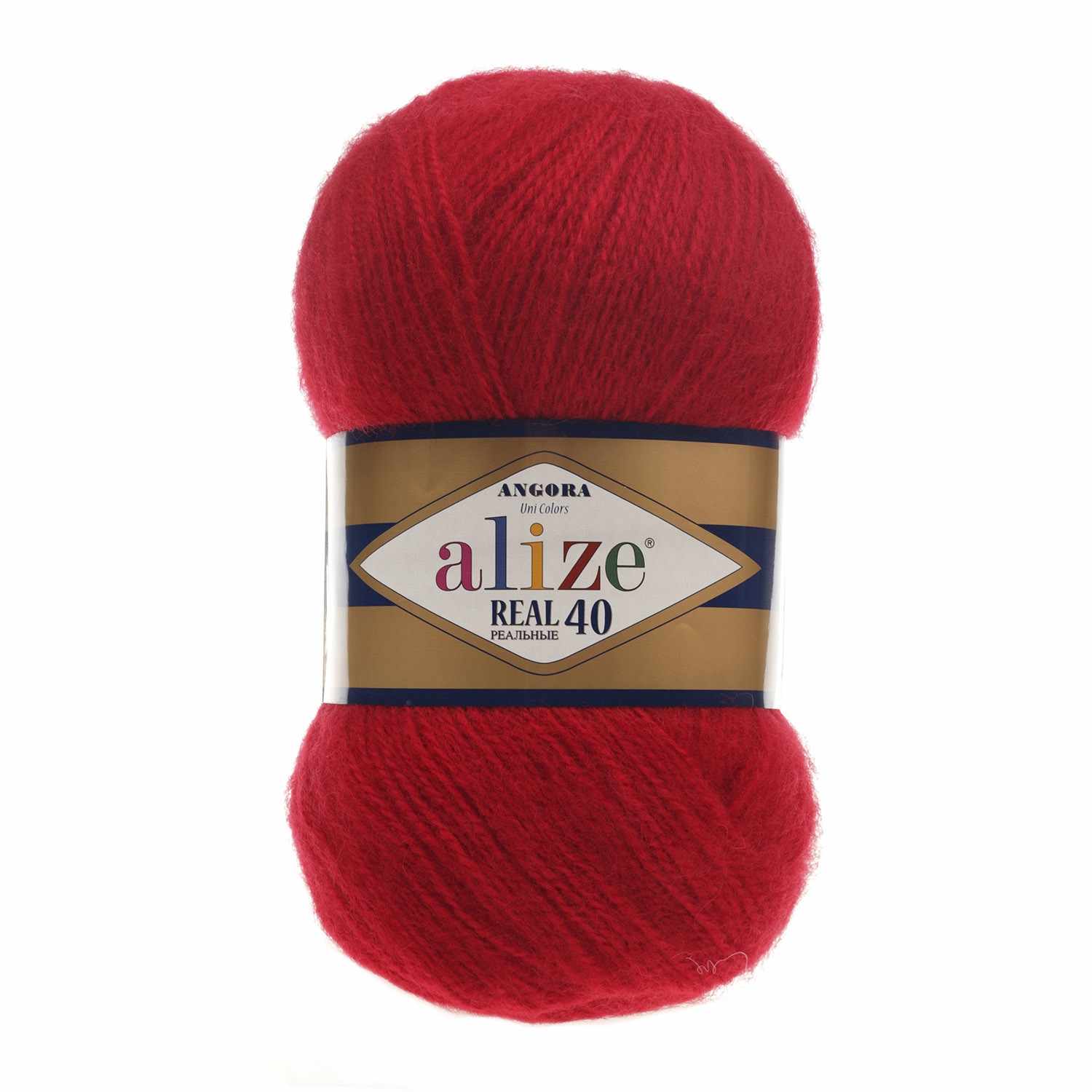 Пряжа Alize Angora Real 40 Цвет.56 Красный