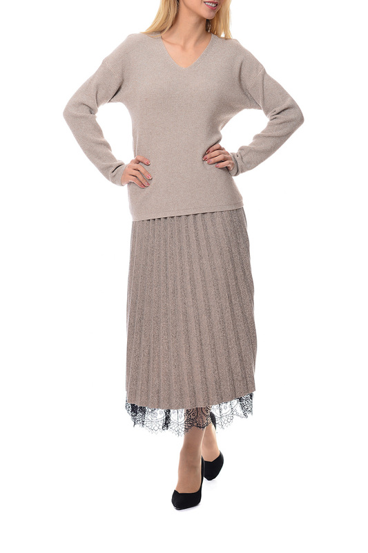 Пуловер MODALETO 21600КОРИЧНЕВЫЙ