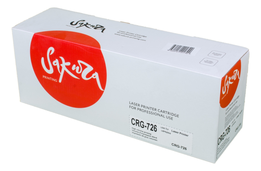 Картридж SAKURA CRG726 для Canon LBP6200d, черный, 2100 к.