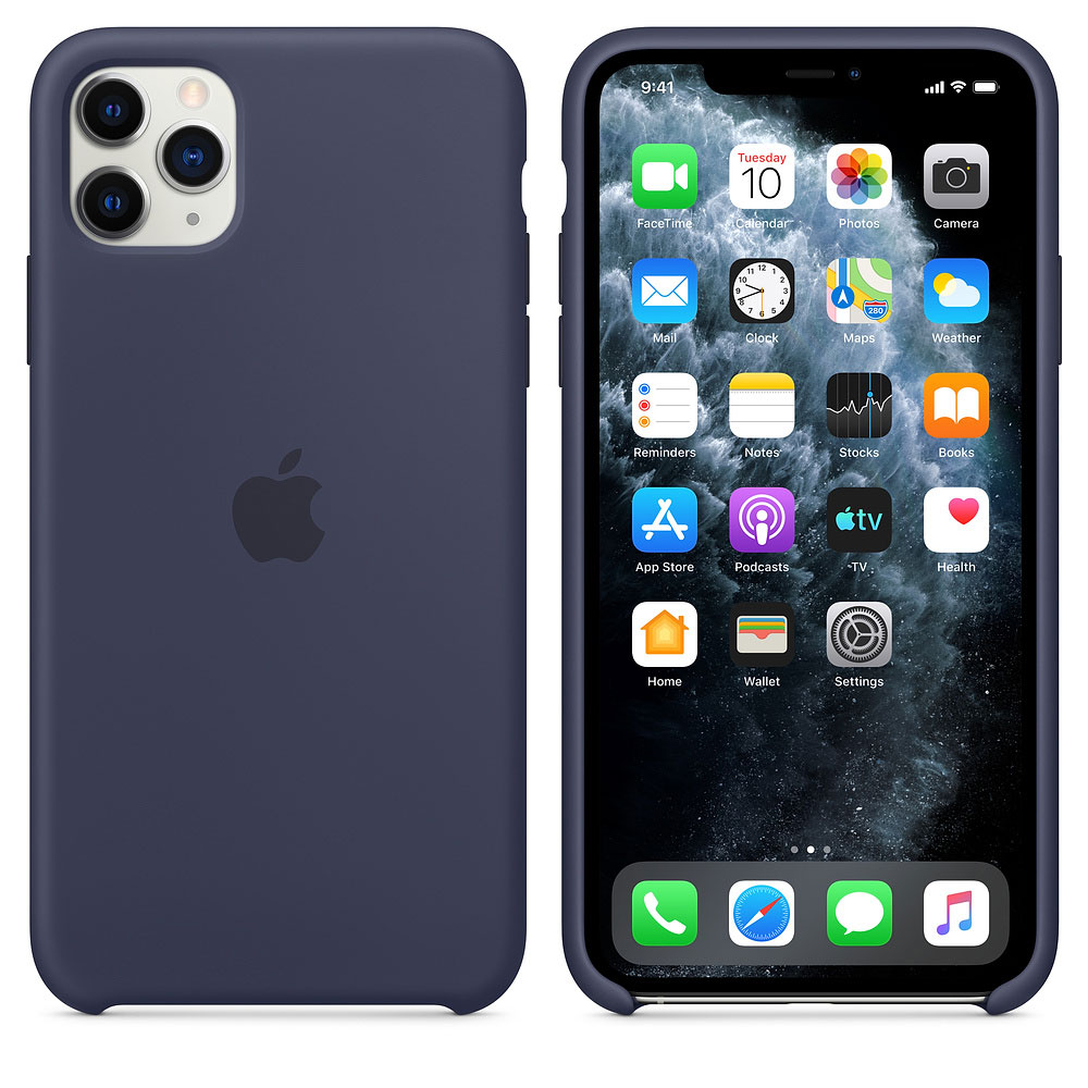 Чехол Apple iPhone 11 Pro Max Silicone Case - Midnight Blue (MWYW2ZM/A)