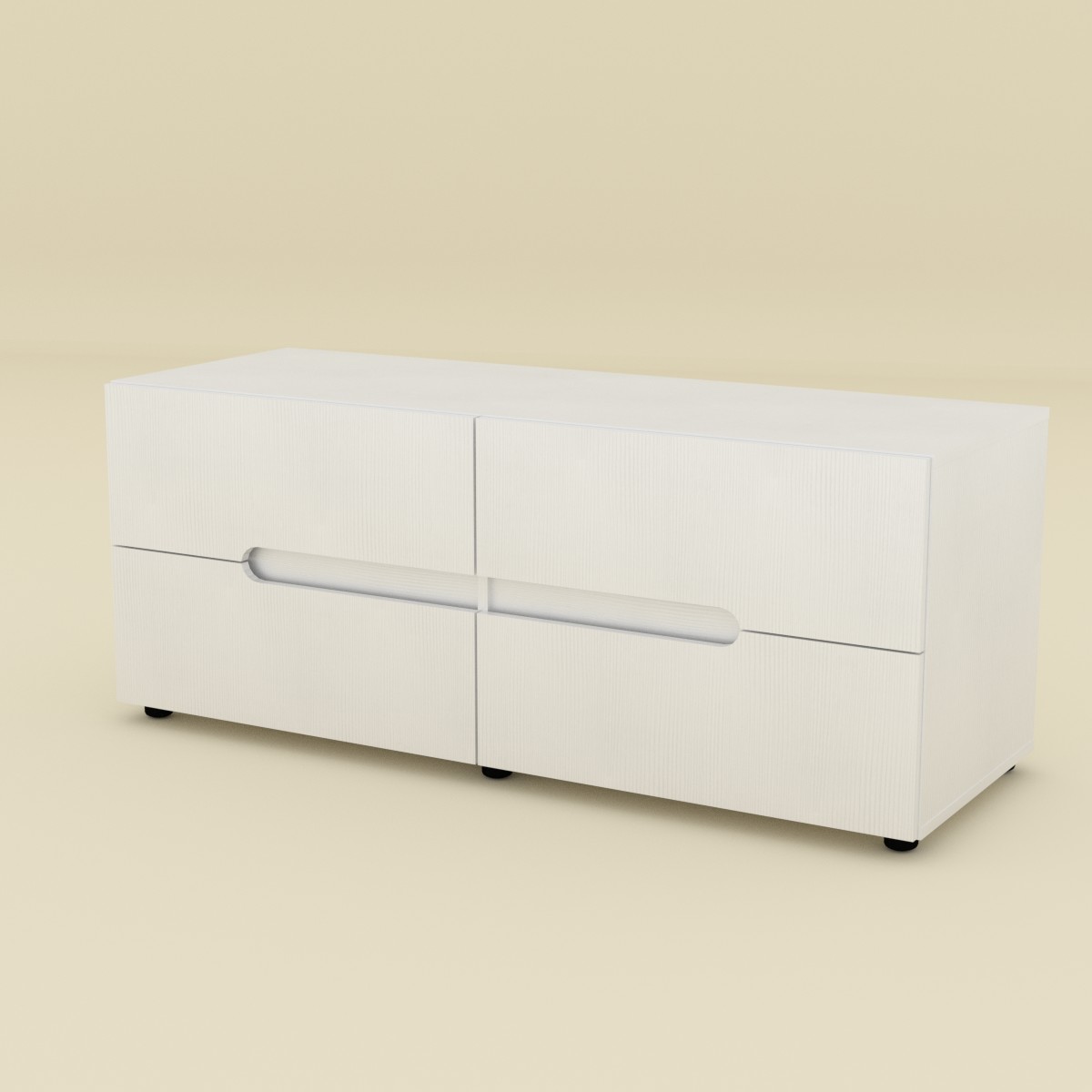 Комод для вещей Компанит МС ТВ Комод 5 Белый (альба)