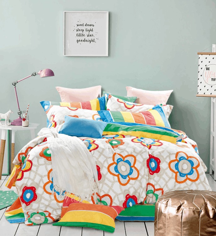 Постельное белье Vpostelke Алиса 1-Спальный 150х220 см сатин белое