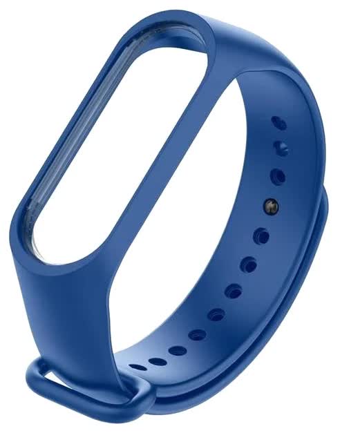 Силиконовый ремешок BoraSCO для Xiaomi Mi Band 3/4 синий