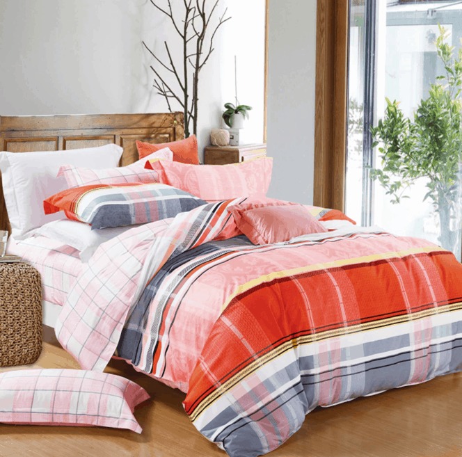 Постельное белье Vpostelke сатин Эдуард 1.5-Спальный 150х220 см розовое