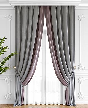 Комплект штор ТомДом Твеон (серо-сиреневый)