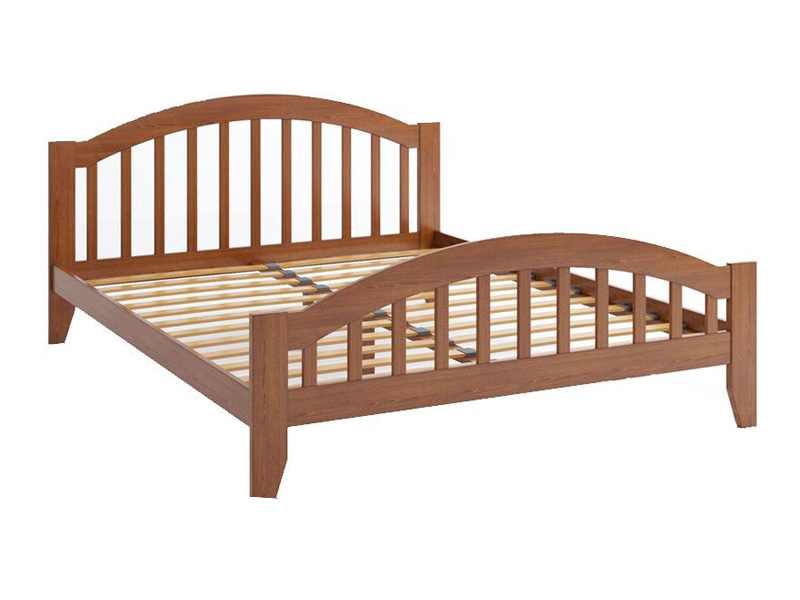 Кровать Camelia Мелиса из массива сосны 120х200 орех