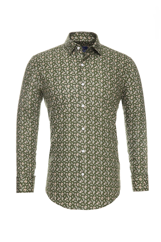 Рубашка BAWER RZ2412070-03ТЕМНО-ЗЕЛЕНЫЙ