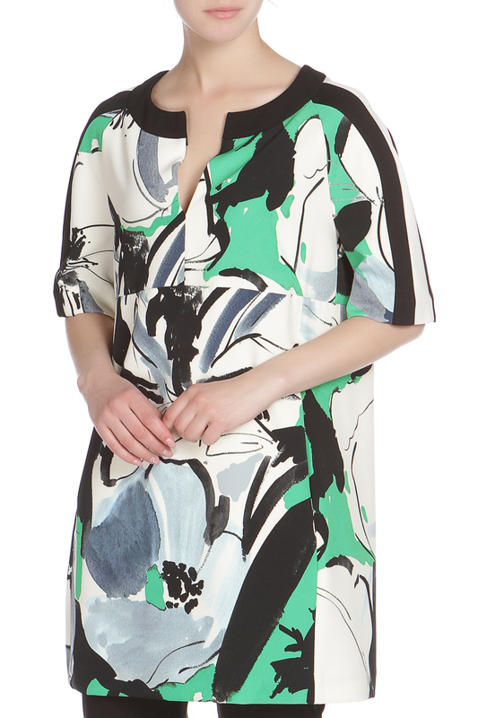 Туника Liviana Conti P6/F/F6EU32БЕЛО-ЧЕРНО-ЗЕЛЕНЫЙ