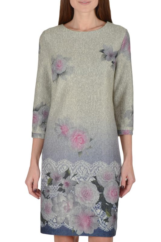 Платье VISERDI 2638-ЦВТ 458750 СЕРЫЙ