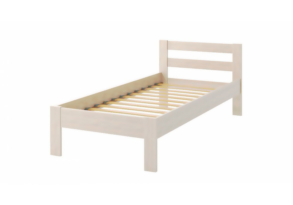 Кровать Camelia Альпина из массива дуба 140х200 белый