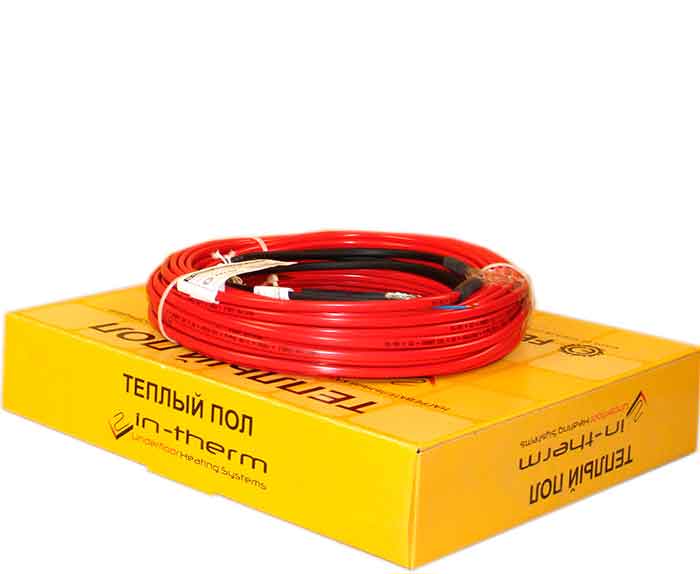 Нагревательный кабель In-Term ECO PDSV-20 6.6 м.кв - 1080W - 53м