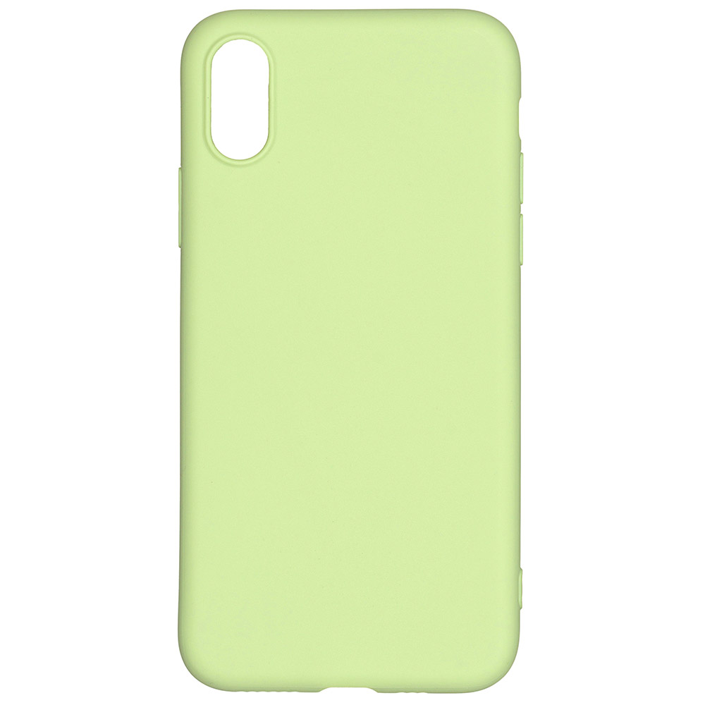 Клип-кейс PERO софт-тач для iPhone XS мятный