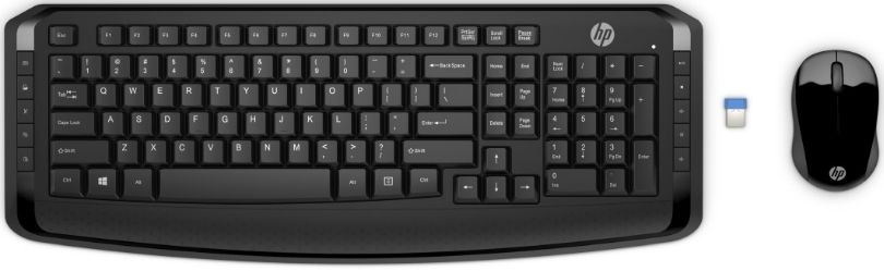 Набор клавиатура+мышь HP 300 USB черный