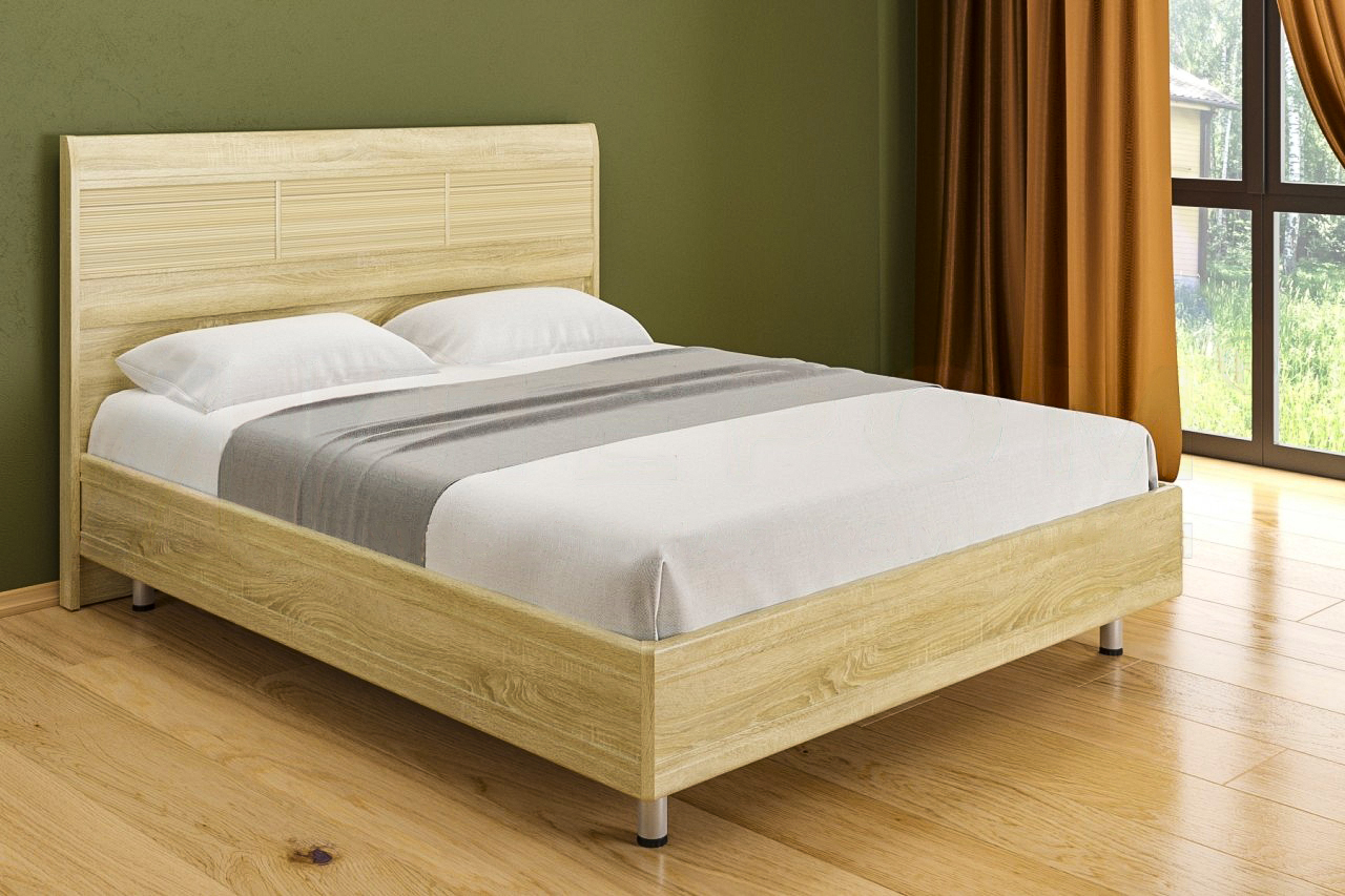 Кровать Лером Камелия 180*200 см Дуб Сонома (ler-585)