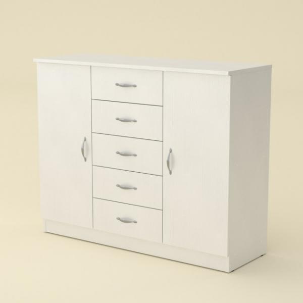 Комод для вещей Компанит 5+2 Белый