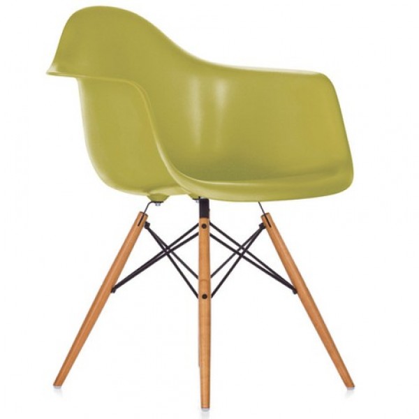 Кресло Тауэр Вуд SDM, ножки деревянные, бук, сидение пластик, цвет зеленый