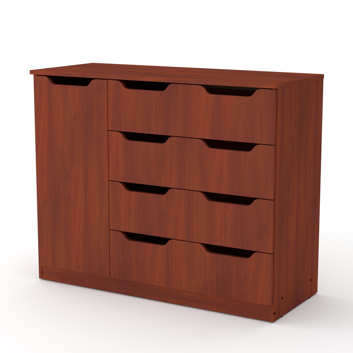 Комод для вещей Компанит 4+1М Яблоня