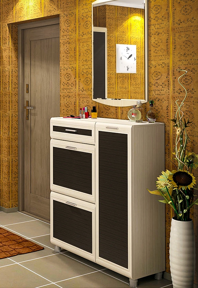 Прихожая комплект Мелисса из МДФ см Дуб Беленый - комбинированный (ler-1594)