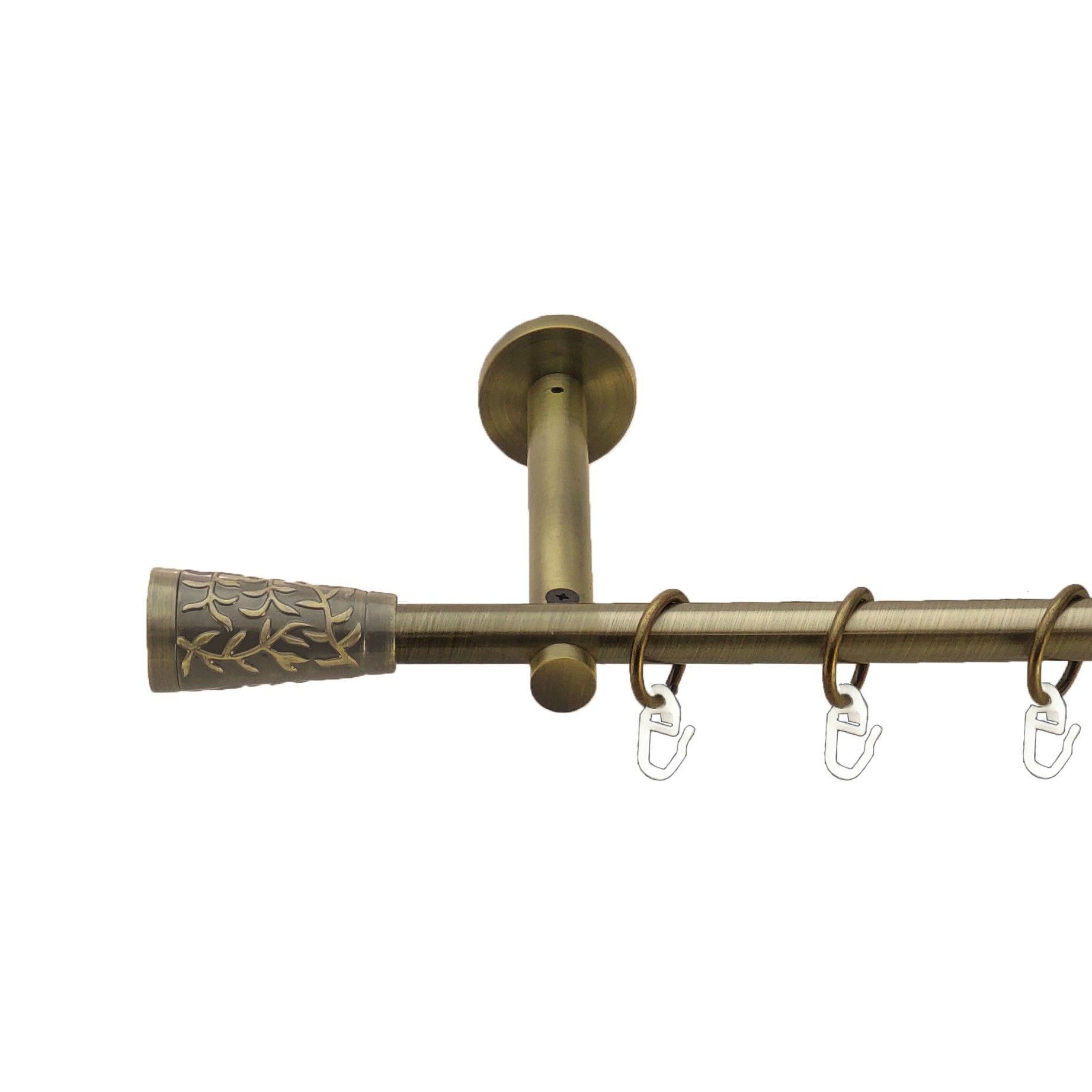 Карниз Orvit Севілія металевий однорядний циліндр Антик 16 мм 300 см