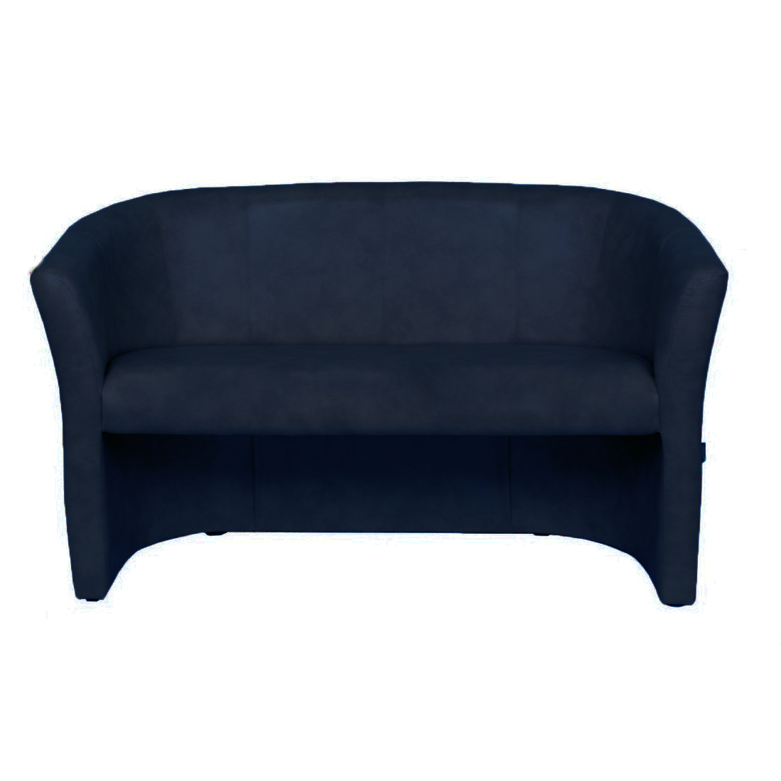 Диван двухместный модуль в гостиную, в офис Арабика кожзаменитель Неаполь N-20 темно-синий AMF