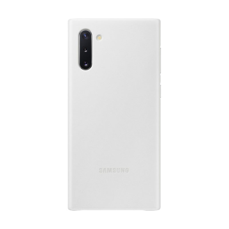 Чехол (клип-кейс) Samsung для Samsung Galaxy Note 10 Leather Cover white (EF-VN970LWEGRU)