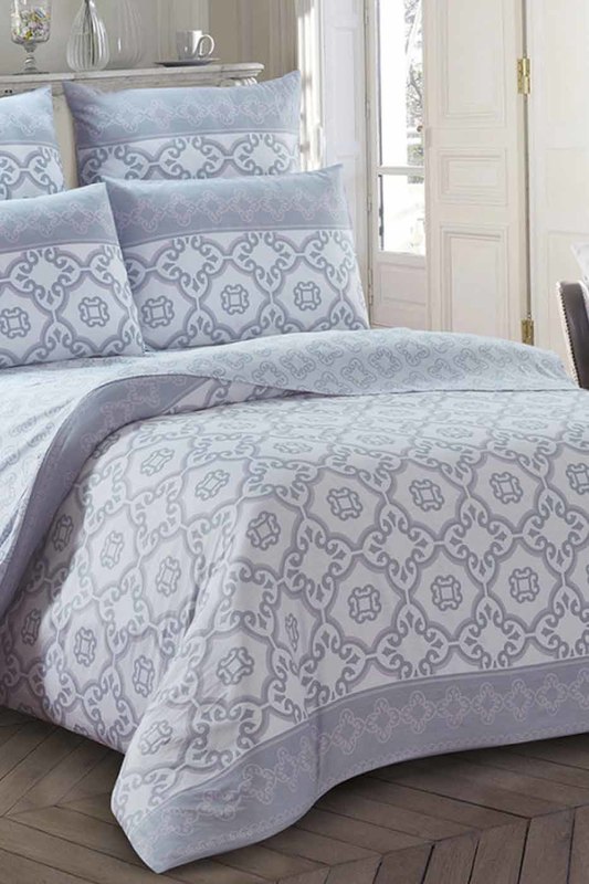Постельное белье 1,5 сп. 70x70 Jardin MORET_3320СЕРЫЙ, СИРЕНЕВЫЙ