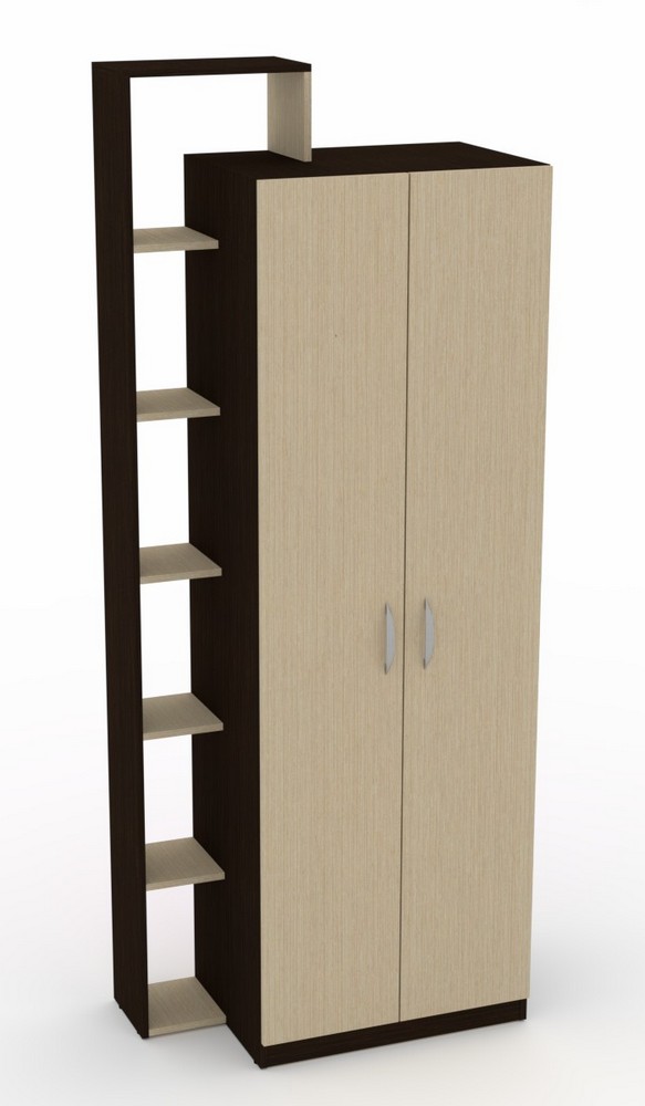 Шкаф с полками для одежды Компанит Шкаф-9 венге комби