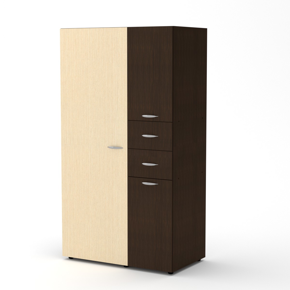 Шкаф для одежды Компанит Шкаф-19 Венге комби