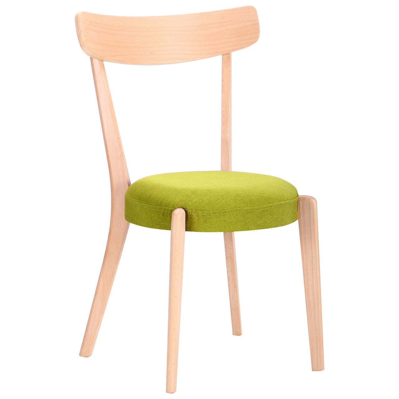 Стул обеденный Пекорино бук беленый/лайм