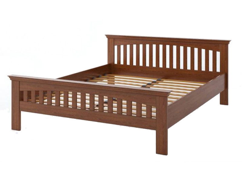 Кровать Camelia Лаванда из массива дуба 160х200 орех