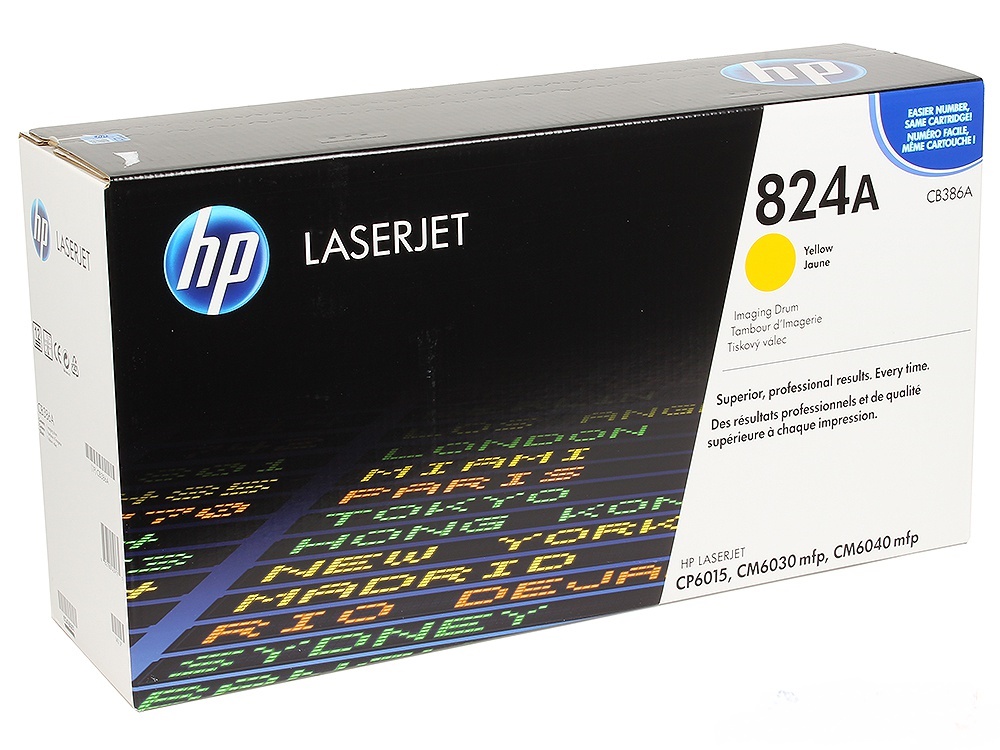 Барабан CB386A желтый 824A для HP Color LaserJet CP6015/ CM6030/ CM6040 (35 000 стр)