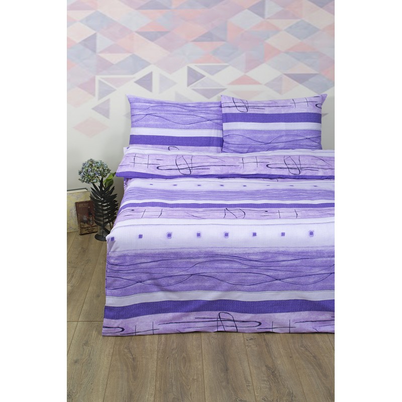 Постельное белье Lotus Ranforce - Mia лиловый евро