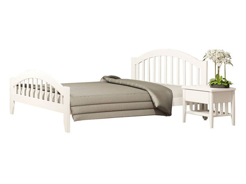 Кровать Camelia Мелиса из массива бука 120х200 белый