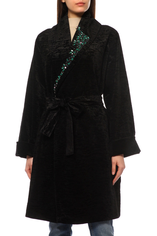 Пальто Marina Rinaldi 4084028 60ЧЕРНЫЙ, КАМНИ