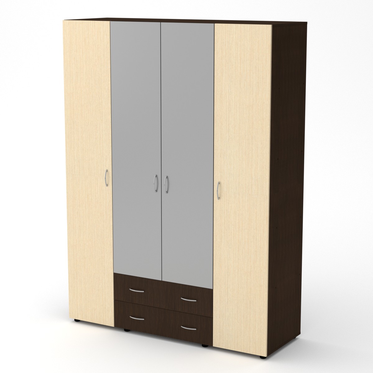 Шкаф для одежды Компанит Шкаф-7 Венге комби