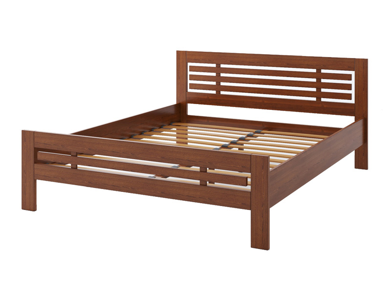 Кровать Camelia Фрезия из массива сосны 120х200 орех