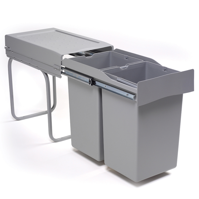 Мусорное ведро Alveus Albio 20 - 2X14 L  серый