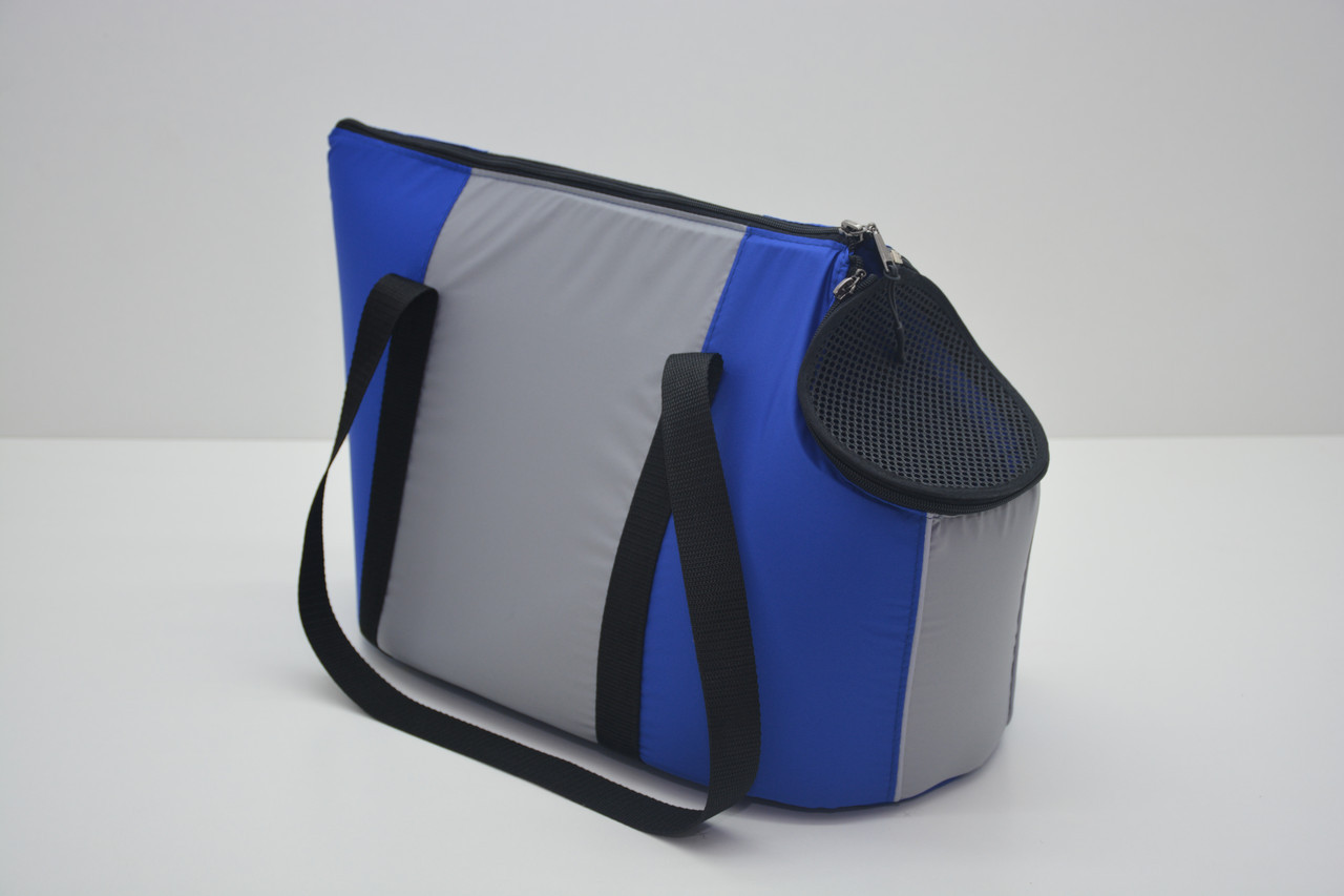 Сумка переноска для котов и собак Комфорт лето синяя Собаки, №1 230*430*310 Собственное производство (М432)