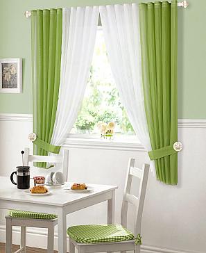 Комплект штор ТомДом Матуш (зеленый)