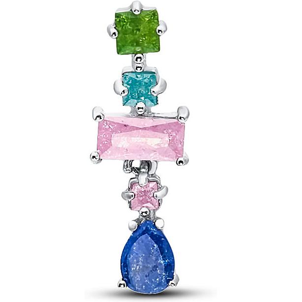 Подвеска с кварцами из серебра (арт. 14851-917744)