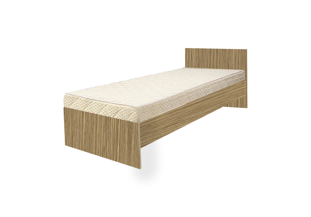 Кровать Luxe Studio номер1 140х190 зебрано светлый