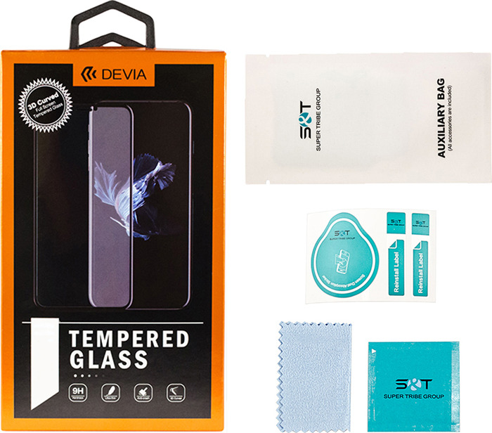 Защитное стекло Devia Real 3D Series Full Screen для Huawei P30 Pro - Black