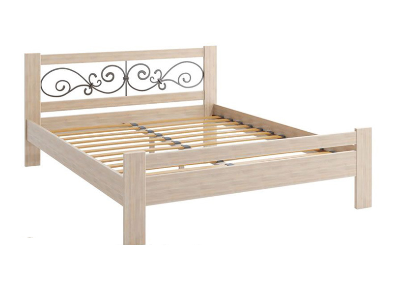 Кровать Camelia Жасмин из массива бука 180х200 капучино