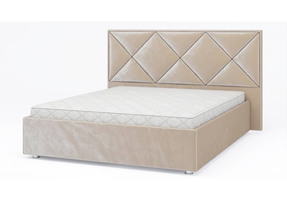 Кровать двуспальная Кристалл 160х200 бежевый
