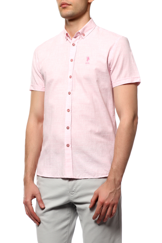 Рубашка U.S. POLO ASSN. G081SZ0040CANNET VR041РОЗОВЫЙ