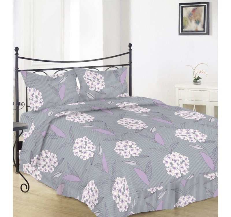 Комплект постельного белья Вилена бязь Голд двуспальный размер Цвет калины