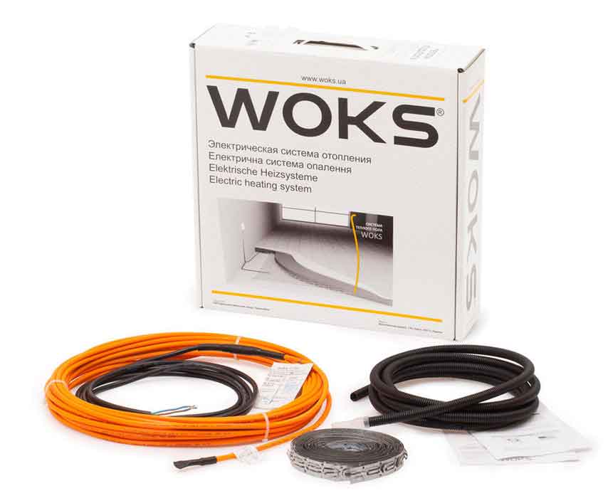 Нагревательный кабель Woks 17 4.3 м.кв - 590 Вт - 37м