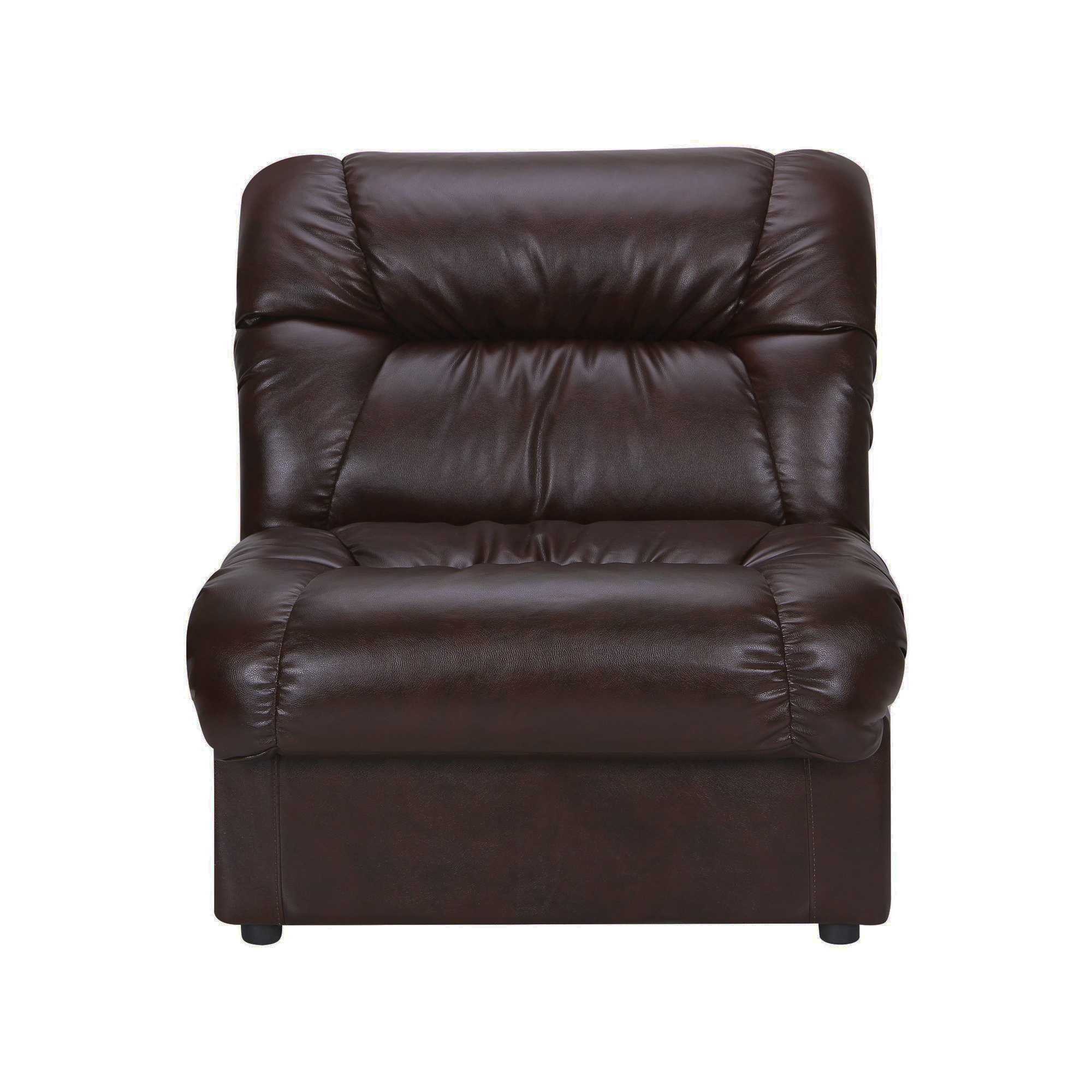 Диван одноместный модуль в гостиную, в офис Визит кожзаменитель Мадрас верде AMF