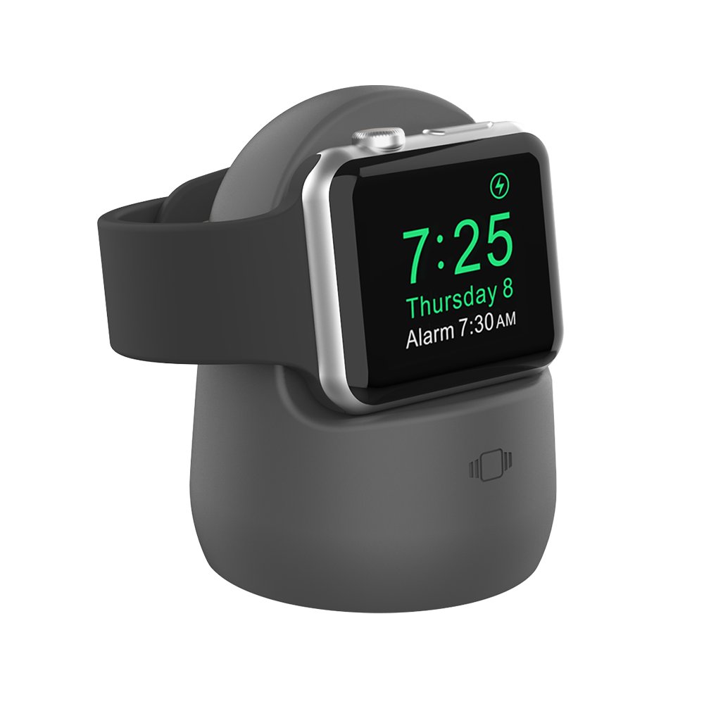 Док станция Deppa Apple Watch 1/2/3/4 силикон серый 47106